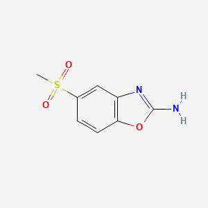 molecular formula C8H8N2O3S B7936015 5-Methanesulfonyl-1,3-benzoxazol-2-amine 