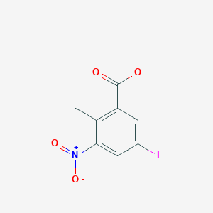 molecular formula C9H8INO4 B7936020 Methyl 5-iodo-2-methyl-3-nitrobenzoate 