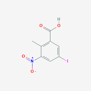 molecular formula C8H6INO4 B7936029 5-Iodo-2-methyl-3-nitrobenzoic acid 