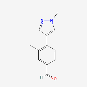 3-Methyl-4-(1-methyl-1H-pyrazol-4-yl)benzaldehyde