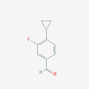 molecular formula C10H9FO B7936070 4-Cyclopropyl-3-fluorobenzaldehyde 