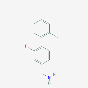 molecular formula C15H16FN B7936105 [4-(2,4-Dimethylphenyl)-3-fluorophenyl]methanamine 