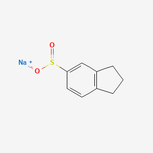 molecular formula C9H9NaO2S B7936184 sodium 2,3-dihydro-1H-indene-5-sulfinate 