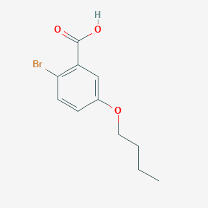 molecular formula C11H13BrO3 B7936362 2-Bromo-5-butoxybenzoic acid 