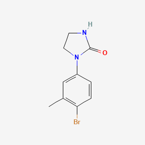 molecular formula C10H11BrN2O B7936418 1-(4-Bromo-3-methylphenyl)imidazolidin-2-one 