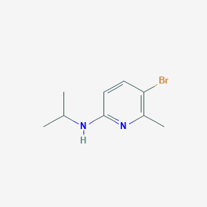 molecular formula C9H13BrN2 B7936422 5-Bromo-6-methyl-N-(propan-2-yl)pyridin-2-amine 