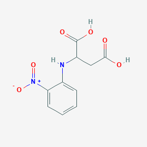 molecular formula C10H10N2O6 B7936472 2-[(2-Nitrophenyl)amino]butanedioic acid 