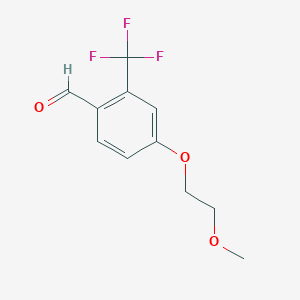 4-(2-Methoxyethoxy)-2-(trifluoromethyl)benzaldehyde