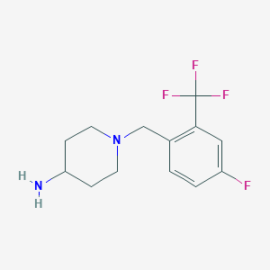 1-(4-Fluoro-2-(trifluoromethyl)benzyl)piperidin-4-amine