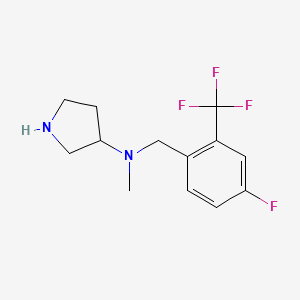 molecular formula C13H16F4N2 B7936516 N-(4-Fluoro-2-(trifluoromethyl)benzyl)-N-methylpyrrolidin-3-amine 