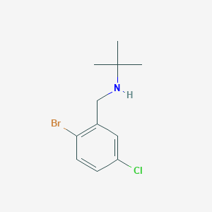 [(2-Bromo-5-chlorophenyl)methyl](tert-butyl)amine