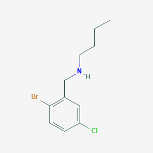 molecular formula C11H15BrClN B7936701 [(2-Bromo-5-chlorophenyl)methyl](butyl)amine 