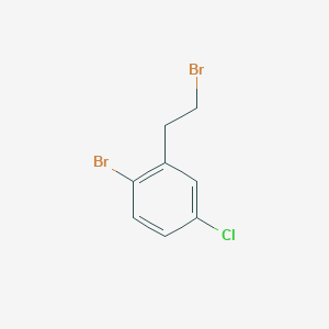 molecular formula C8H7Br2Cl B7936767 1-Bromo-2-(2-bromoethyl)-4-chlorobenzene 