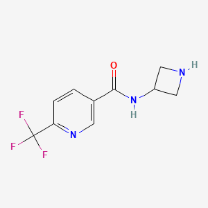 molecular formula C10H10F3N3O B7936790 N-(Azetidin-3-yl)-6-(trifluoromethyl)nicotinamide 