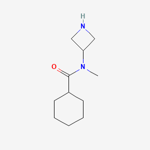 molecular formula C11H20N2O B7936805 N-(azetidin-3-yl)-N-methylcyclohexanecarboxamide 