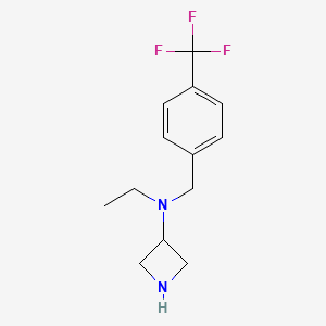 molecular formula C13H17F3N2 B7936822 N-Ethyl-N-(4-(trifluoromethyl)benzyl)azetidin-3-amine 