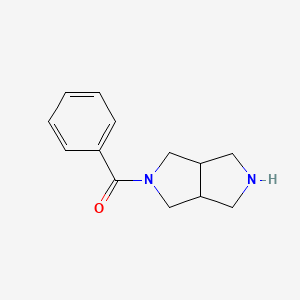 molecular formula C13H16N2O B7936850 (hexahydropyrrolo[3,4-c]pyrrol-2(1H)-yl)(phenyl)methanone 