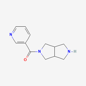 molecular formula C12H15N3O B7936852 (Hexahydropyrrolo[3,4-c]pyrrol-2(1H)-yl)(pyridin-3-yl)methanone 