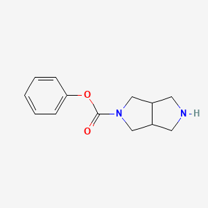 molecular formula C13H16N2O2 B7936861 苯基六氢吡咯并[3,4-c]吡咯-2(1H)-羧酸酯 