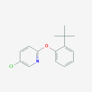 molecular formula C15H16ClNO B7936872 2-(2-Tert-butylphenoxy)-5-chloropyridine 