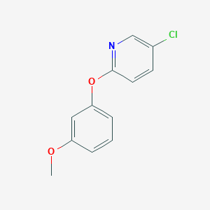 molecular formula C12H10ClNO2 B7936873 5-Chloro-2-(3-methoxyphenoxy)pyridine 