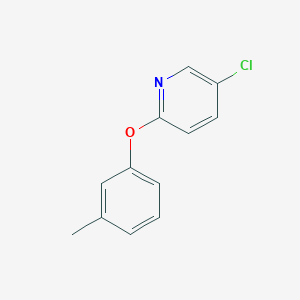 molecular formula C12H10ClNO B7936877 5-Chloro-2-(3-methylphenoxy)pyridine 