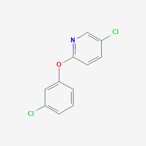 molecular formula C11H7Cl2NO B7936881 5-Chloro-2-(3-chlorophenoxy)pyridine 