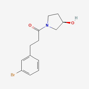3-(3-Bromophenyl)-1-[(3R)-3-hydroxypyrrolidin-1-yl]propan-1-one