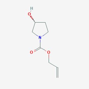 molecular formula C8H13NO3 B7936939 Prop-2-en-1-yl (3R)-3-hydroxypyrrolidine-1-carboxylate 