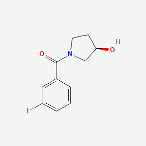 molecular formula C11H12INO2 B7936940 (3R)-1-(3-Iodobenzoyl)pyrrolidin-3-ol 