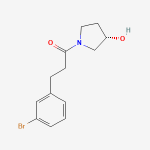 3-(3-Bromophenyl)-1-[(3S)-3-hydroxypyrrolidin-1-yl]propan-1-one