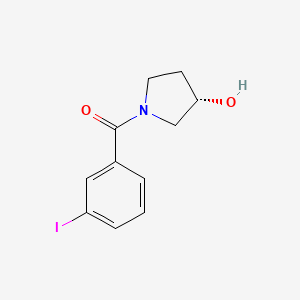 molecular formula C11H12INO2 B7936951 (3S)-1-(3-Iodobenzoyl)pyrrolidin-3-ol 