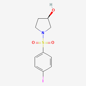 molecular formula C10H12INO3S B7936957 (3R)-1-(4-Iodobenzenesulfonyl)pyrrolidin-3-ol 