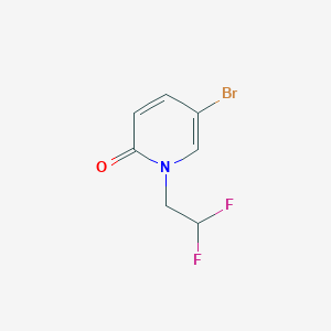 molecular formula C7H6BrF2NO B7936992 5-Bromo-1-(2,2-difluoroethyl)pyridin-2(1H)-one 