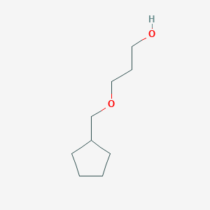 molecular formula C9H18O2 B7937013 3-(Cyclopentylmethoxy)propan-1-ol 