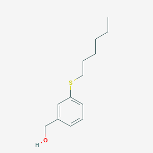 molecular formula C13H20OS B7937041 3-n-Hexylthiobenzyl alcohol 