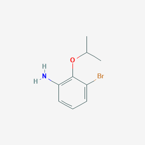 molecular formula C9H12BrNO B7937054 3-Bromo-2-(propan-2-yloxy)aniline 