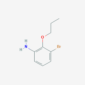 molecular formula C9H12BrNO B7937071 3-Bromo-2-propoxyaniline 