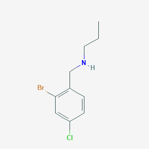 molecular formula C10H13BrClN B7937077 [(2-Bromo-4-chlorophenyl)methyl](propyl)amine 