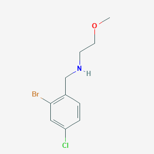 [(2-Bromo-4-chlorophenyl)methyl](2-methoxyethyl)amine
