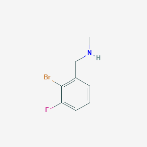molecular formula C8H9BrFN B7937130 [(2-Bromo-3-fluorophenyl)methyl](methyl)amine 