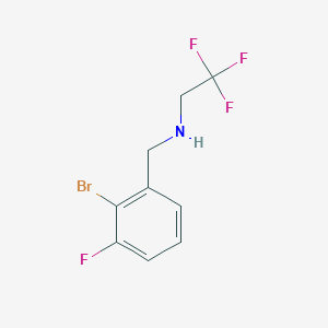 [(2-Bromo-3-fluorophenyl)methyl](2,2,2-trifluoroethyl)amine