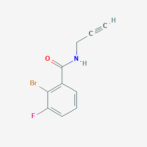 molecular formula C10H7BrFNO B7937216 2-Bromo-3-fluoro-N-(prop-2-yn-1-yl)benzamide 