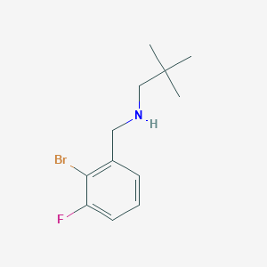 [(2-Bromo-3-fluorophenyl)methyl](2,2-dimethylpropyl)amine