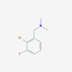 [(2-Bromo-3-fluorophenyl)methyl]dimethylamine