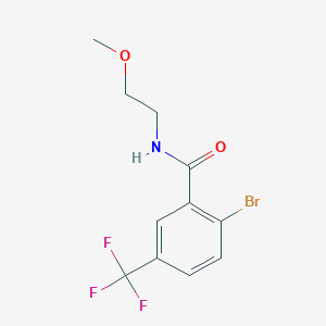 2-Bromo-N-(2-methoxyethyl)-5-(trifluoromethyl)benzamide