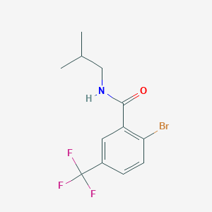 molecular formula C12H13BrF3NO B7937261 2-Bromo-N-isobutyl-5-(trifluoromethyl)benzamide 