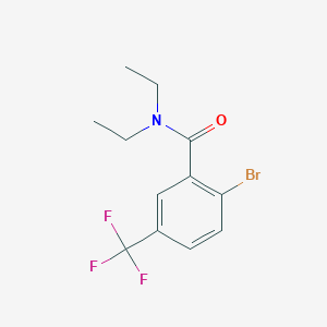 molecular formula C12H13BrF3NO B7937277 2-Bromo-N,N-diethyl-5-(trifluoromethyl)benzamide 