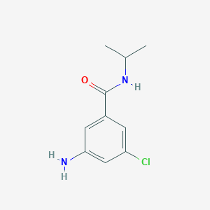 molecular formula C10H13ClN2O B7937333 3-amino-5-chloro-N-(propan-2-yl)benzamide 
