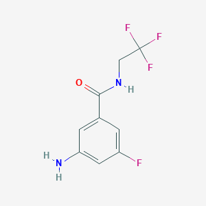 3-Amino-5-fluoro-N-(2,2,2-trifluoroethyl)benzamide